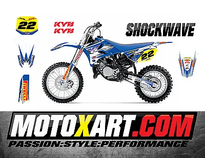 YAMAHA YZ 85 - 2015 - 2021 SHOCKWAVE Style Stickers Kit Full Custom Graphics  • $212.42