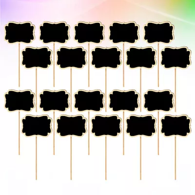  20 Pcs Outdoor Sign Mini Wooden Chalkboards Place Cards Message • £10.39