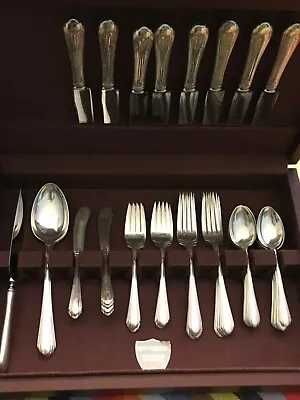 $1400 • Buy Towle Sterling Silver Flatware Lady Diana 51 Pcs Service For 8 Place Setting Vtg