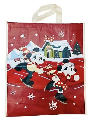 Disney Store Mickey Mouse & Minnie Mouse Shopping Bag Retired Festive Xmas • £5.99