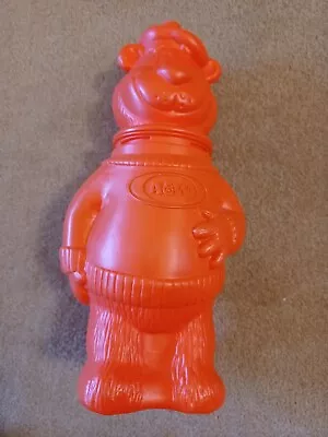 Vintage 1994 A&W Root Beer Orange Rooty Bear Plastic Souvenir Bottle Cup NoStraw • $9.95