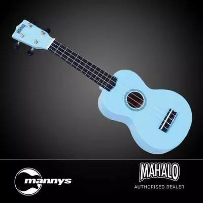 Mahalo Rainbow Series Soprano Ukulele (Light Blue) W/ Bag • $44