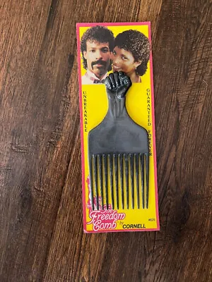 Vintage Cornell Afro Comb Hair Pick Sealed Unused The Freedom Comb • $21.99