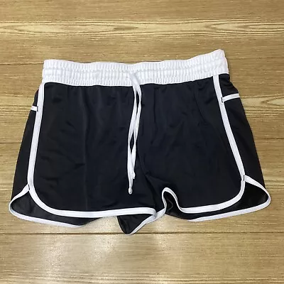 Made For Life Running Shorts Womens Size L Black Gym Training Cropped Bottoms • $24.77