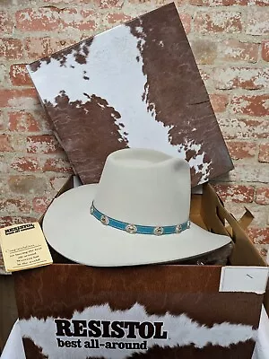 VTG Resistol Women's Dupree Silver Belly Cowboy Hat Size 7 1/4 READ  • $75