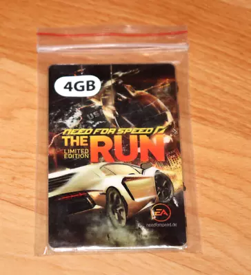 Need For Speed The Run Rare Promo Collectible Flash Drive USB Card PS3 Xbox 360 • $139.97