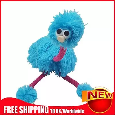 Pull String Puppet Ostrich Muppet Toy Joint Doll Activity Cat Teaser (Blue) • £5.39