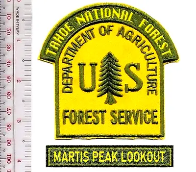 Martis Peak Fire Lookout Tahoe National Forest California Forestry Patch • $9.99