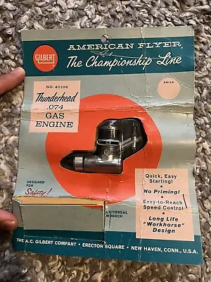 Rare Vintage A.C. Gilbert  Thunderhead  .11 R/C Airplane Gas Engine (Brand New) • $135