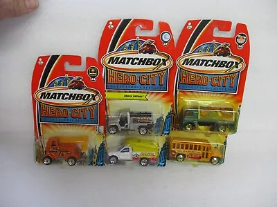 Matchbox China Superfast 2002 Hero City Lot Of 5 Service Lot #2 Carded • $2.95