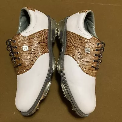 Footjoy Dryjoy Tour Golf Shoes US9.5 53677 Exotic Croc Print Free Shipping NC • $59