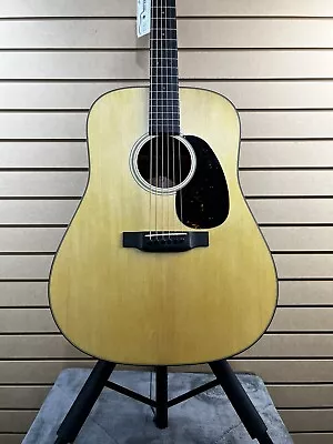 Martin D-18 Satin Acoustic Guitar - Satin Natural W/OHSC & PLEK*D #654 • $2399