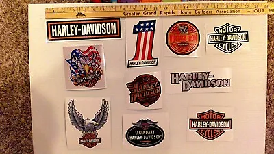 $11.99 • Buy LOT 10 Harley Davidson Stickers Truck Bike Helmet Tool Box Free Ship *