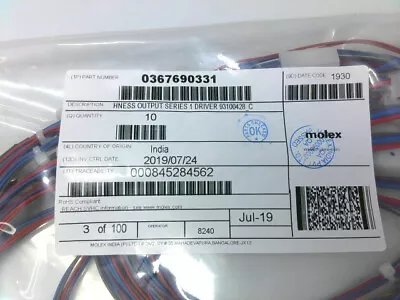 Molex 0367690331 Hness Output Series 1 Driver 93100428_c • $7.50