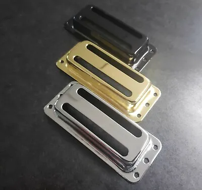 $4.99 • Buy Two Line Electric Guitar Pickup Covers - Toaster/Ricky - Gold - Chrome - Black