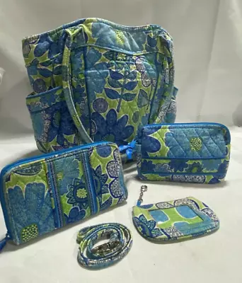 Lot Of 5 Vera Bradley Doodle Daisy Pattern Accessories And Tote* • $45