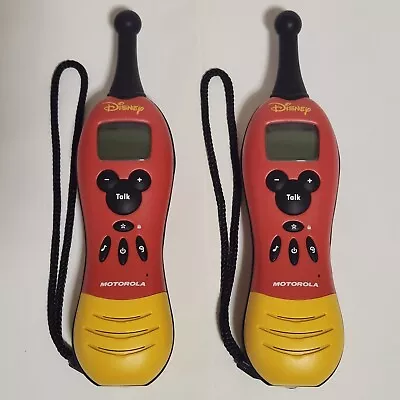 Vintage Disney Motorola 2-Way FRS Radio Walkie Talkies 2002 - TESTED WORKING • $30