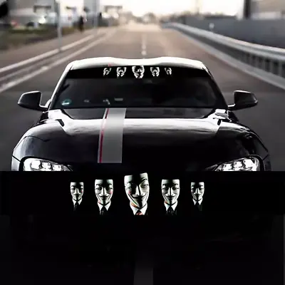 V For Vendetta Car Front Rear Windshield Decal Sticker For Auto Decoration • $12.50