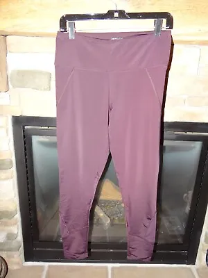 MARIKA Sz L Purple Active Wear Workout Yoga Gym Pants Leggings • NWOT • $18