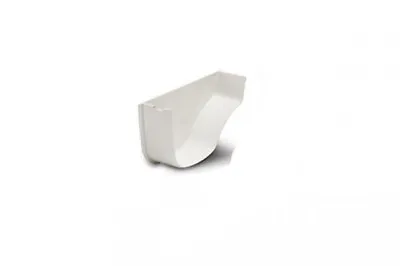 Polypipe 130mm Ogee Gutter Internal Stop End Right Hand White • £6