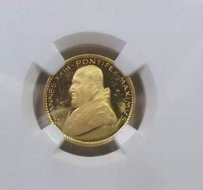 Italy Vatican Gold Medal 1962 PF 61 Ultra Cameo NGC • $295