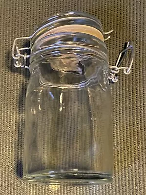 Clear Glass Mason Jar 1 Cup W/Replaceable Seal Use For Storage Or As Coffee Mug • $8