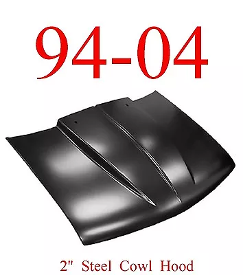 $509 • Buy 94 04 S10 Cowl Hood 2  Chevy GMC Truck, Steel Bolt On W/ Latch, KeyPart 0872-036