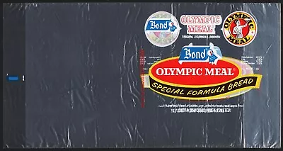 Vintage Bag BOND OLYMPIC MEAL Special Formula Bread General Baking Philadelphia • $5.94