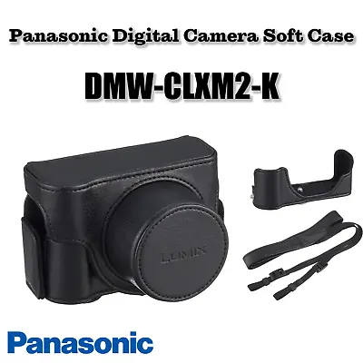 PANASONIC Camera Case DMW-CLXM2 BLACK For Lumix DC-LX100 II (DC-LX100M2) NEW • £84.13