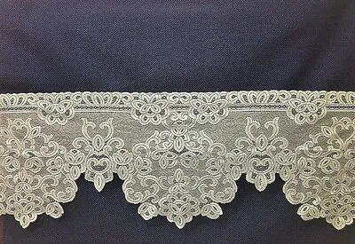 Mantle Scarf Ecru Lace Artistry 97  X 20  Livingroom Piano Buffet Dining Room • $49