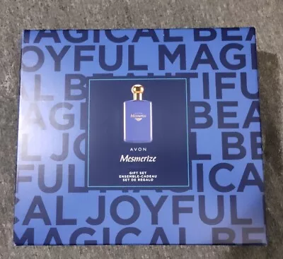 Avon Mesmerize For Men Gift Set Cologne Spray After Shave Conditioner Hair Body • $33.99