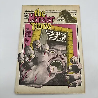 The Monster Times Magazine Newspaper Vol. #1 Issue #22 MAY 1973 Vault Of Horror • $25