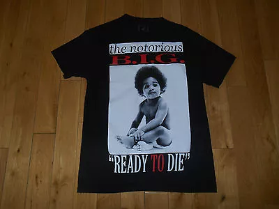 Brooklyn Mint NOTORIOUS B.I.G Ready To Die Rap Hip Hop Replica T-Shirt M BIGGIE • $21.24