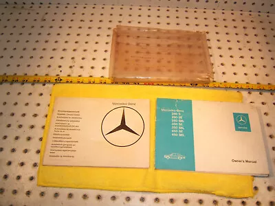 Mercedes W116 280 350 450 S/SE/SEL 1977 US Owner's Manuals 1 Set Of 2 Booklets • $331