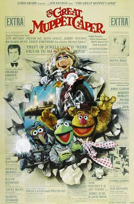 The Great Muppet Caper Movie Poster 27 X40  Reprint 27x40 USA SELLER • $32.95