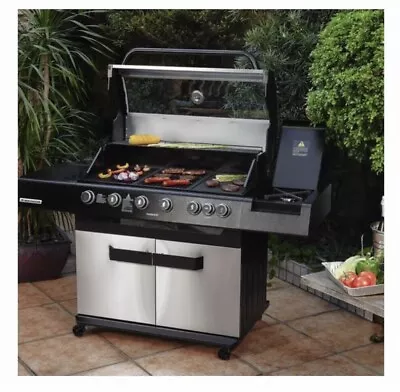 Matador® Conquest 6 Burner Gas BBQ - W/ Large Cook Area Cabinet And Side Burner • $1198