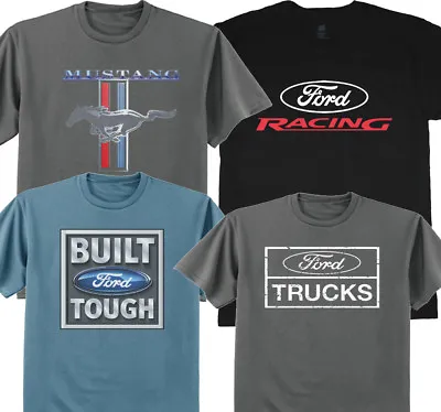Ford T-shirts Men's Mustang Trucks Shelby Mopar Racing Decal Auto Gifts For Men • $12.98