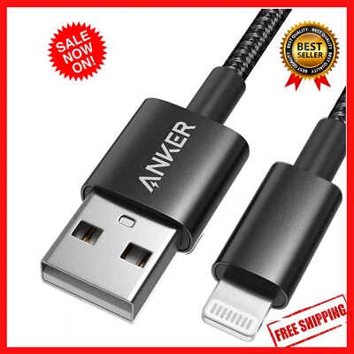 $25.99 • Buy Anker 6ft Premium Nylon Lightning Cable, Apple MFi Certified For IPhone Chargers
