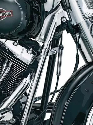$68.39 • Buy Kuryakyn Chrome Down Tube Front Frame Covers Accent Trim Harley Softail 07-2017