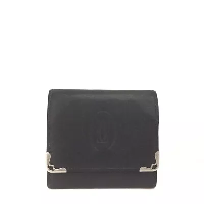 Must De Cartier Leather Coin Purse Wallet/2Y0113 • $1