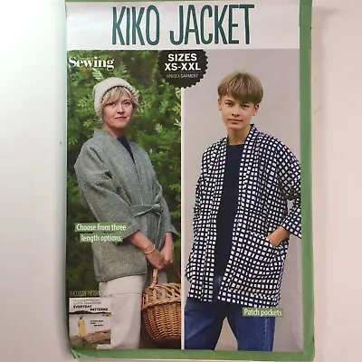 Simply Sewing Kiko Jacket Kimono Coat Boxy Pockets Ladies Mens New Uncut Pattern • £16.50