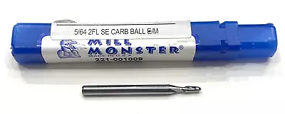 Mill Monster 5/64  Carbide Ball Nose End Mill 2 Flute USA Made 221-001009 • $10.99