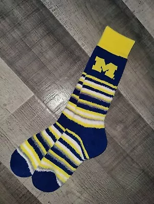 Michigan State Wolverines Women's Fuzzy Stretch NCAA Crew Team Socks Medium • $9.30