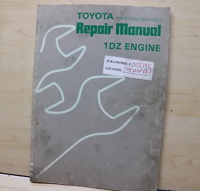 $131.25 • Buy TOYOTA Forklift 1DZ Engine Repair Shop Service Manual Overhaul Book Guide 1989