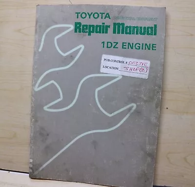 $131.25 • Buy TOYOTA Forklift 1DZ Engine Repair Shop Service Manual Overhaul Book Guide 1989
