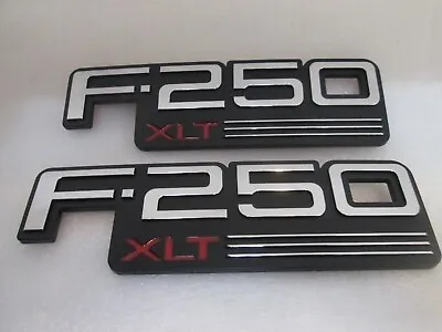 1992 1993 1994 1995 1996 F-250 F250 XLT—Front Fender Nameplate Emblem • $49.99