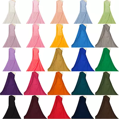 Cotton Elastane Jersey Fabric 4 Way Stretch Dressmaking T-shirt Craft Material • £10