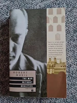 The Man Without Qualities Volume 1 By Professor Robert Musil (Paperback 1995) • $39.14