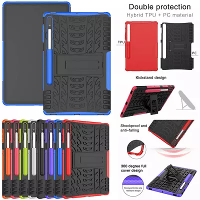 $11.19 • Buy For Samsung Galaxy Tab S8 S7 FE Plus Tablet Heavy Duty Rugged Case Stand Cover