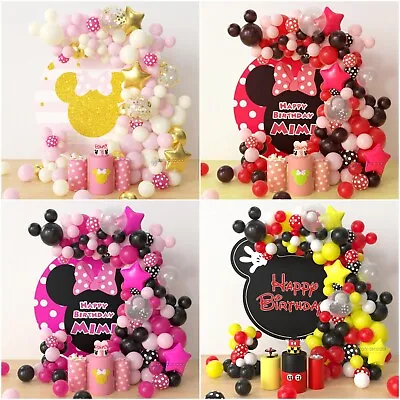 Balloon Arch Kit +Balloons Garland Birthday MICKY MOUSE MINNIE MOUSE THEME UK • £8.95